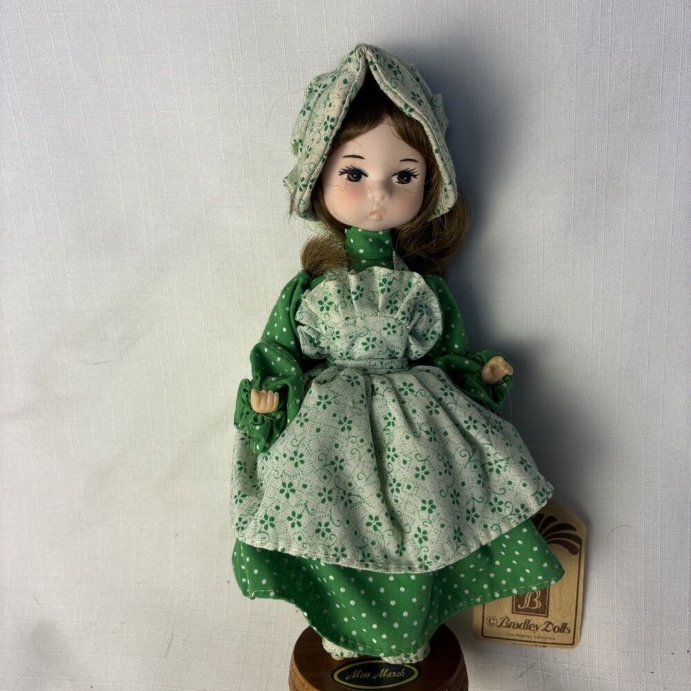 Vtg Bradley Miss March Darlins of the Month Doll in box St. Patrick's Day Irish